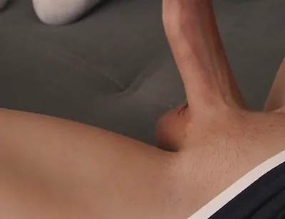 Straight Stepdaddy Squeezes Thick Cock, Intense Masturbation with Loud Moans & Hard Orgasm