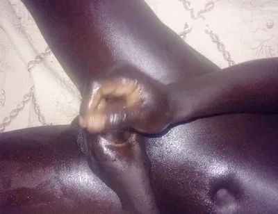 Black Oiled African Dick Offloads Alot of Cum Shots