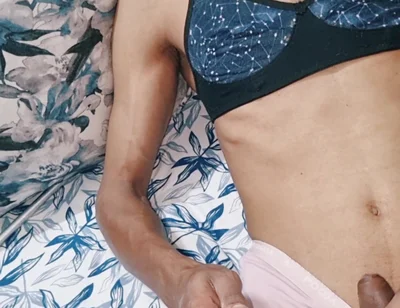 Sissy Crossdresser Stealing and Cumming in Mommy's Silk Satin Panties