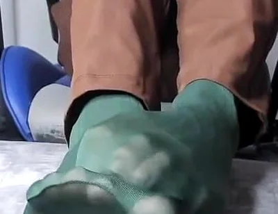 I Give My Co-worker Some Green Nylon Stockings