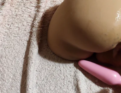 Spitting and Fucking an Anal Toy with Dildos with Pleasurable Moaning