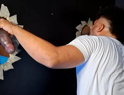 Giving Ass to Two Brunette Dicks