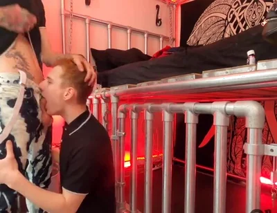 Skinhead boys boots and cock sucking face cum