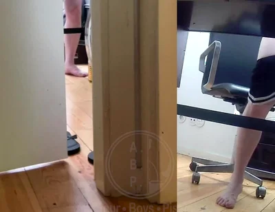 When Jules Works From Home and Can't Leave His Desk, He Has to Urinate in a Bottle