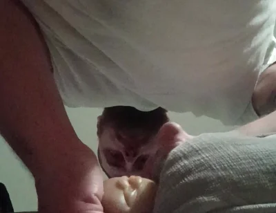 White Cock Fucks a Pocket Pussy Creampie