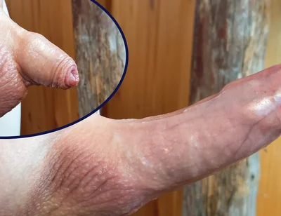 Small Hairless Virgin Phimosis Dick Braves the Cold for Some Hands-free Edging and Leaking Cum