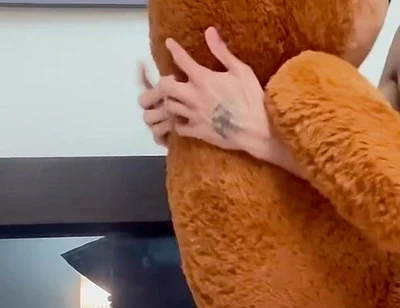 I Put the Teddy Bear on All Fours and Came on Top of It