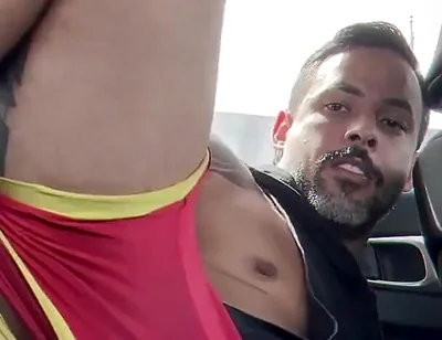 Going to the Gym with My Butt Plug on Vibrating but I Stopped to Fuck My Hole in My Car with Traile