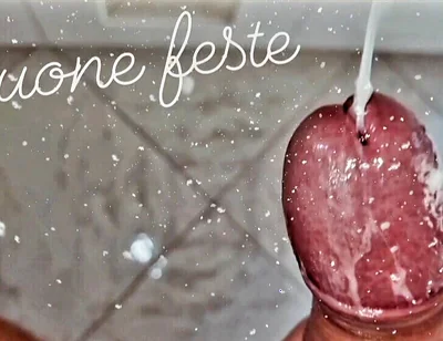 At Home Alone Home Alone - Christmas Cumshot with a Huge Cock