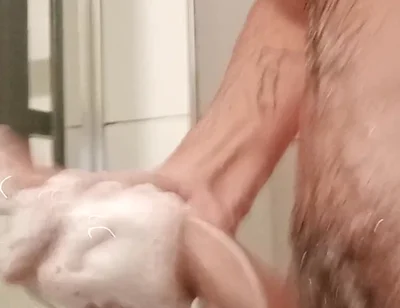 Shower Play Big Cock