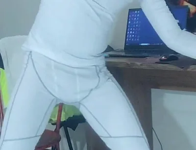 I Cum on Compression Wear