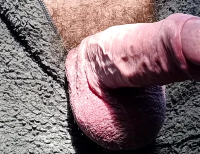 Outdoor Cruising Big Uncut Cock Woodland Onesie Wanking, Edging, Close up Moaning Creamy Cum