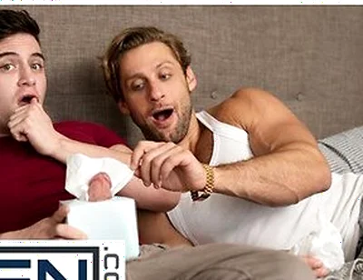 Dom King Eagerly Sucks Trevor Brookss Cock Before Giving Him A Deep Doggy Style Pounding