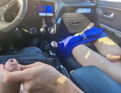 I Secretly Jerked off a Big Cock to a Student During a Break Near College. Do You Want to Suck Our Cocks?