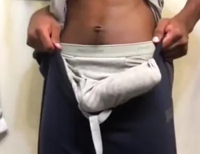 Striptease swinging my big dick