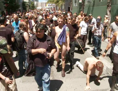 Cody Allen Bound in Public