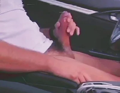 He Shows off His Huge Cock on the Street