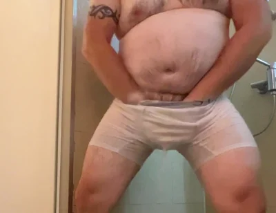 Wet White Clothes Shower One