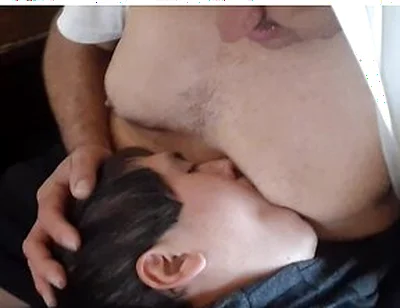 Suckling On Stepdads Titties While Home Alone
