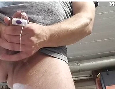 Mtothearkyo Hunk Masturbates With Cock Ring And Vibrator In Ass, On