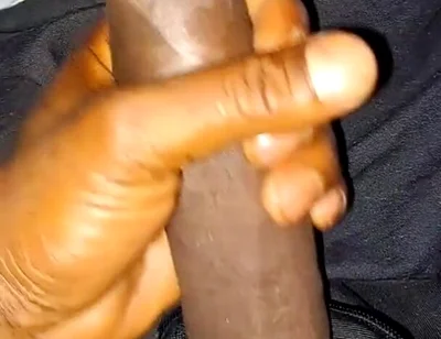 Nata4sex strocking my bid black cock
