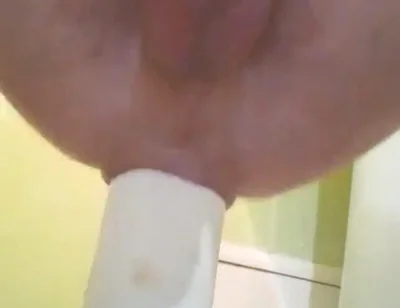 Male Squirt From Hard Anal Fisting with a Bottle. I Moan From Anal Pleasure