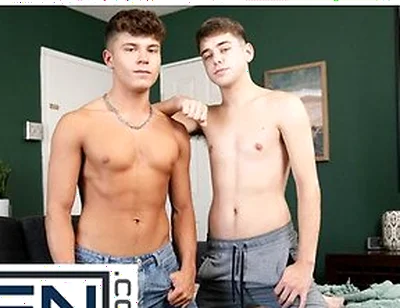 Joey Mills Gets Hard Watching Drake Von Bend Over And Ends Up Fucking Him For The First Time