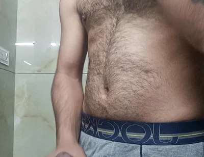 Indian Rajasthani Desi Man Enjoy Shower and Masterbation Show with Neighbour Police Officer