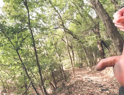 A Boy with a Small Foreskin Pees a Huge Stream Outdoors