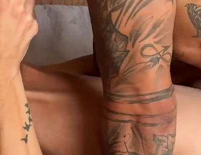 Tatted Muscle Papi Fucks Tiny Twink Bareback Hardcore Anal Foreskin Mafia Boomer Banks Gay