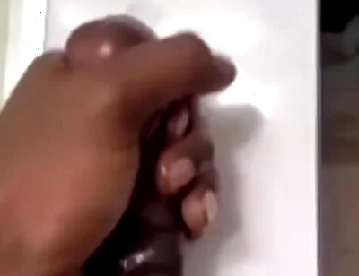 Bathroom solo stroking cumming hard