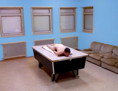 Naked Table Hump Masturbation