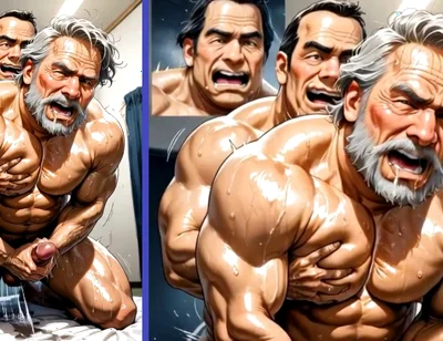 A Group of Mature Men Engage in an Insane Orgy with Cum Inside an Old Man's Ass