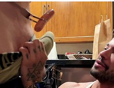 Malik Delgaty And Alejo Ospina In Cooking Sausage Gets Outshined By Maliks Juicy Meat