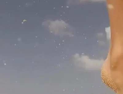 Uncut Nudist Man Running with Boner on State Beach