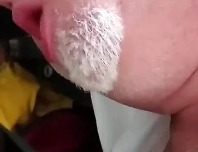 Bear Sucks BBC and Cums