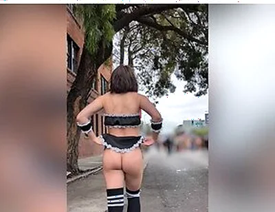 Cute Femboy Flashes And Walks Around Public Pilation