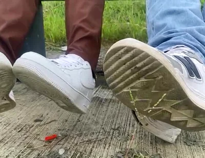 We Leave the Office and Stay in a Park Because Our Feet Sweat a Lot