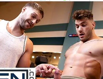 William Seed Pounds Arno Antinos Hole After A Steamy Squat Rack Tease At The Gym