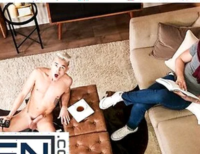 Andy Taylor Falls Through The Ceiling And Lands On Jj Knights Thick, Hard Cock