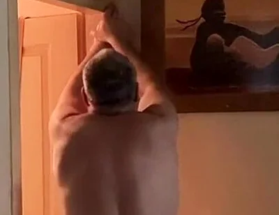 Working Out After Playing with My Cock