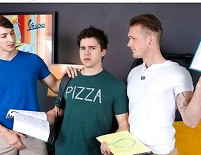 Calculus Can Wait - Three College Studs Dive Deep Into Each Others Tight Holes