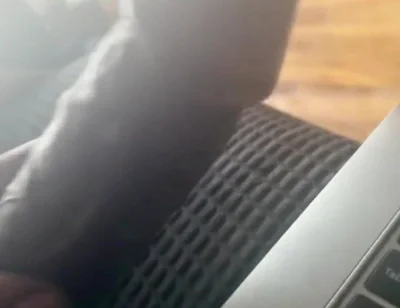 Stroking My Big Black Cock Watching Porn