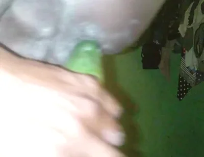 Deep Anal Sex with a Big Cucumber