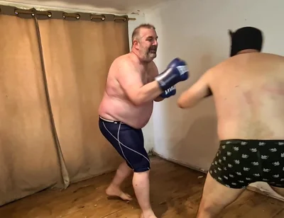 Silver Stepdaddy Boxer Vs Heterofighter - Dirty Boxing Heat