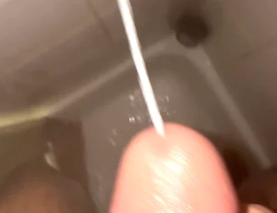 Huge Cumshot in the Shower This Morning!