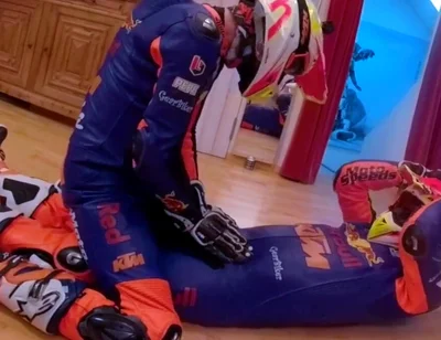 Ktm leather biker gear cuming