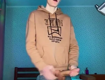 Watch Me Stroke My Huge Nine Inch Cock Until I Explode