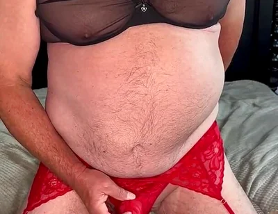 Full Red and Black Outfit Show