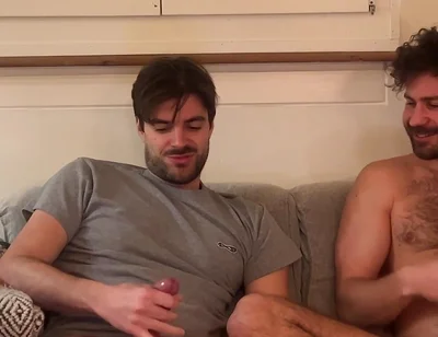 Straight Friend Got First Time Jerked of by Gay Friend